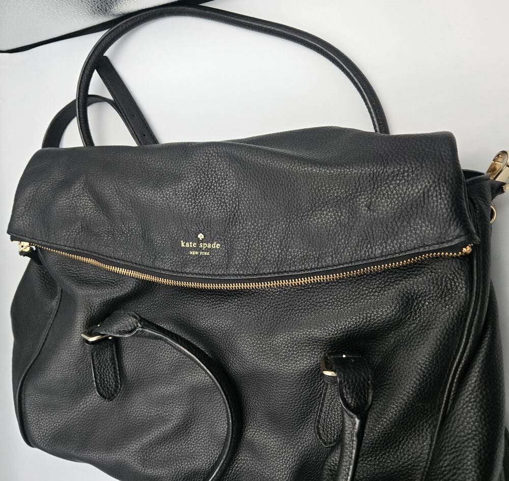 Kate Spade Cobble Hill Leslie Satchel with Foldover Zip Top & Gold-Tone Hardware